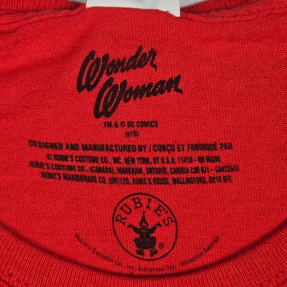 Wonder Woman DC Comics Comic Con‎ Costume T-Shirt w/ Detachable Cape Women’s L - Picture 7 of 8
